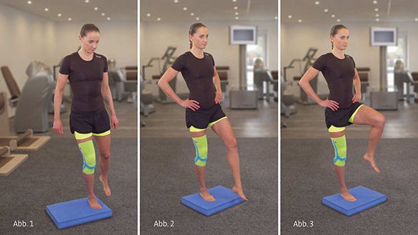 Muscles involved: foot and hip muscles