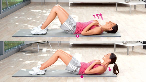 Strengthen your upper abdominal muscle